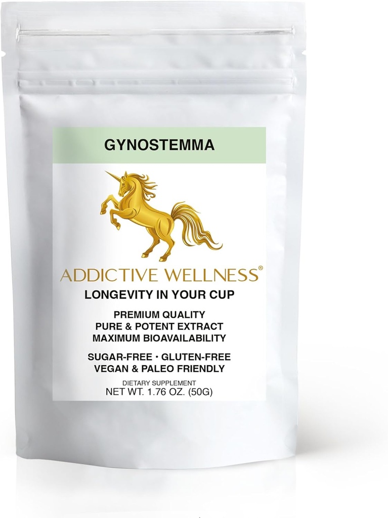 독보적인 웰빙 Gynostemma 잎 추출물 분말 - 에너지, 1 Packet를 위한 순수한 & 강력한 Jiaogulan Adaptogen