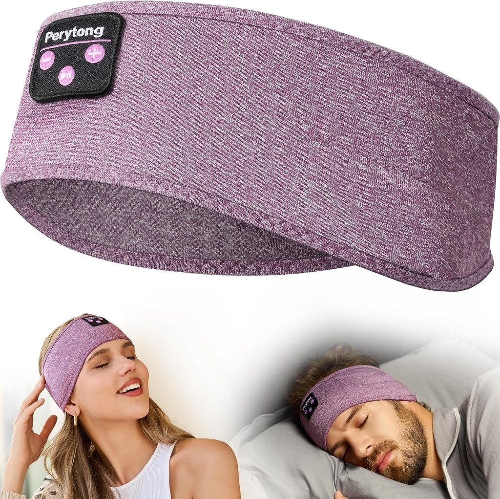 Side Sleepers, Workout, Running, Insomnia, Travel, Yoga를 위한 무선 수면 Earbuds를 가진 Perytong Bluetooth 머리띠