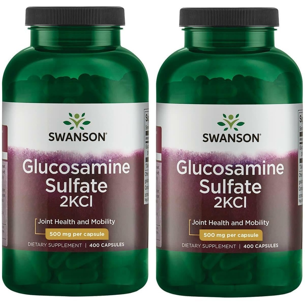 Swanson Glucosamine 황산염 2Kcl 500 mg 400 모자 (2 팩)