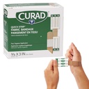 빠른 신청을 가진 CURAD 빠른 지구 직물 접착제 메마른 붕대, 3/4" x 3", 100의 상자