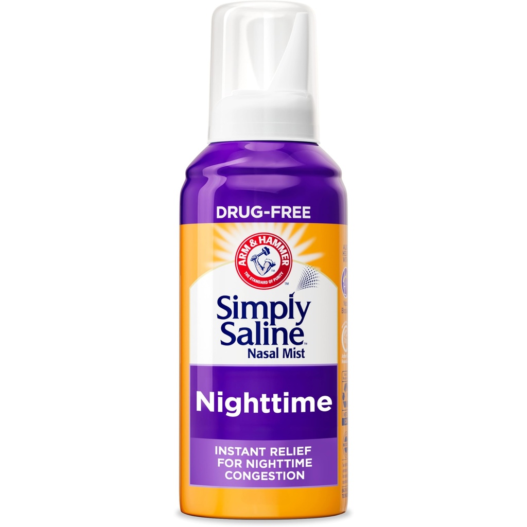 ARM & HAMMER 간단히 말린 야간 마약 무료 미스트 야간, 추가 강도, Calming 유칼립투스, Rx 및 OTC, 성인 및 어린이 연령 2 +, 4.6 온스 (129 g)에 대한 안전한 사용