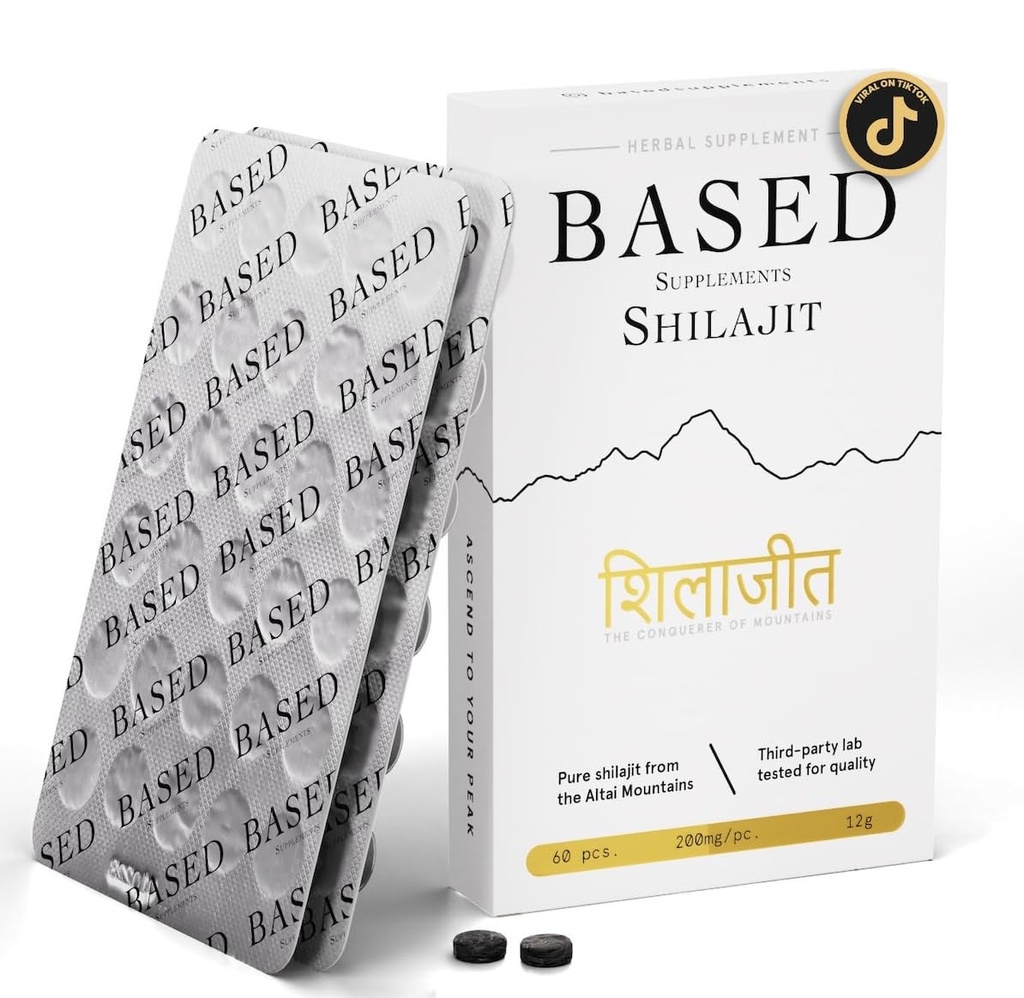 근거한 Shilajit | 남자와 여자를 위한 최대 힘, 에너지 & 면역 지원을 가진 순수한 Shilajit 정제 | Fulvic 산과 85+에 있는 부유한 추적 무기물, 60 정제
