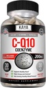 Kaya Naturals - CoQ10 Power Antioxidant Supplement - 심장 건강 및 면역 기능 보조 - 매일 셀룰러 및 에너지 생산 복원 - 30 Veggie 캡슐 Co-Q10