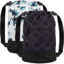 GOMOYO 2-Pack Women's Floral Plum Drawstring 배낭 가변 어깨 스트랩, 18 x 14 x 7 인치, 체육관, 여행, 하룻밤을위한 완벽한