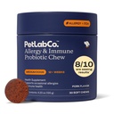 PetLab Co. Allergy & Immune Daily Probiotics for Dogs. Yeast Production, Seasonal Allergies, Intermittent Itchiness, Gut & Digestive Health for Medium Size Dogs, 포장 May Vary