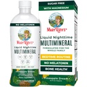 MaryRuth Organics Liquid Nighttime Multimineral | NO Melatonin | 마그네슘 시트레이트 | 칼슘 | 아연 | 비타민 D3| 4 가지 맛 제공 | Vegan | 설탕 무료 | 글루텐 프리 | 32 Oz