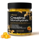 크레아틴 Monohydrate 5000mg 보충교재 Gummies - L-Taurine betaine 무수 알파 GPC BCAA 2:1로 - 설탕 자유로운 글루텐은 남자 여자를 위해 해방합니다
