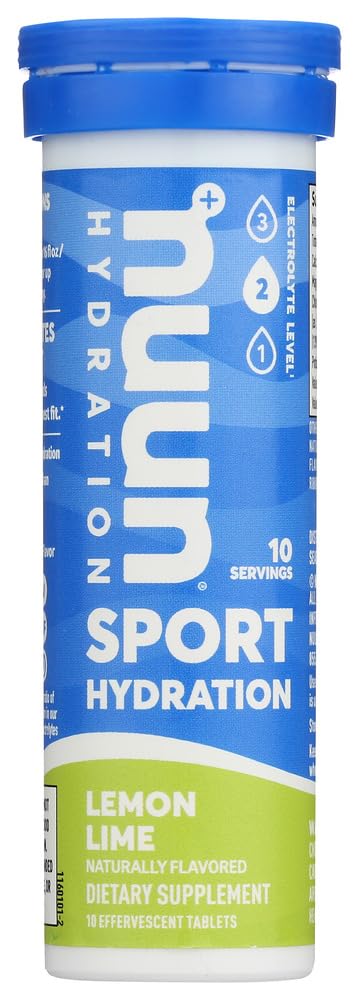 Nuun Active: Lemon+Lime Electrolyte 강화된 음료 정제 (6 팩 10의 정제) 6