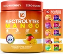 Keppi Keto Hydration Electrolytes - Mango - Electrolyte Powder no Sugar - 햇빛과 같은 스프 - Keto Electrolytes Powder - Electrolytes Sugar Free - 전해질 분말