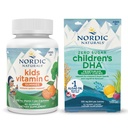 Nordic Naturals 스타터 팩 - 어린이 DHA Veg Gummy Chews 및 Kids Vitamin C Gummies