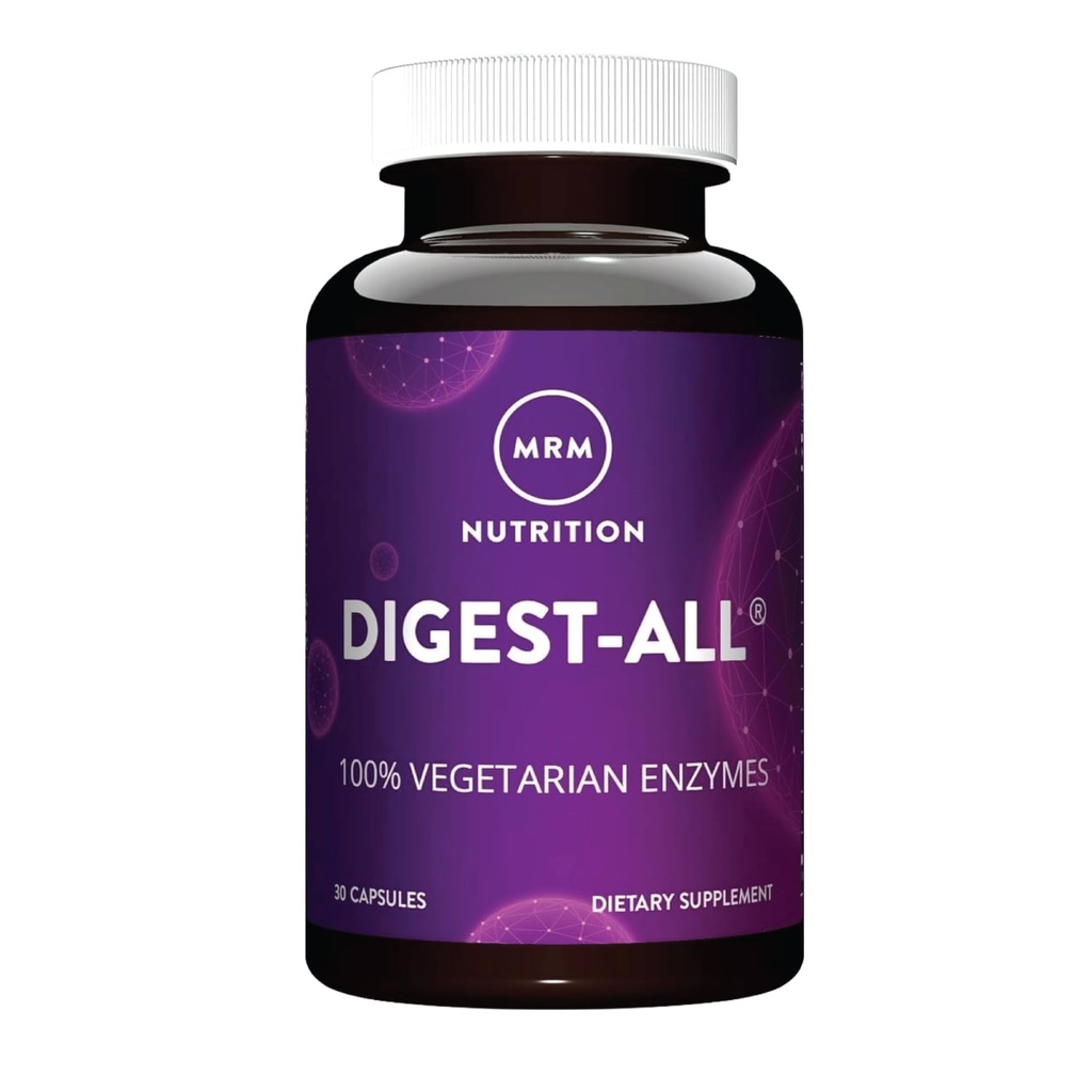 MRM Nutrition Digest-All ® | 소화 효소 | 개선된 소화 및 흡수 | Lactase + Amylase + Lipase | bloating and gas 도움 | 100 % 채식 | 글루텐 프리 | 15 인분