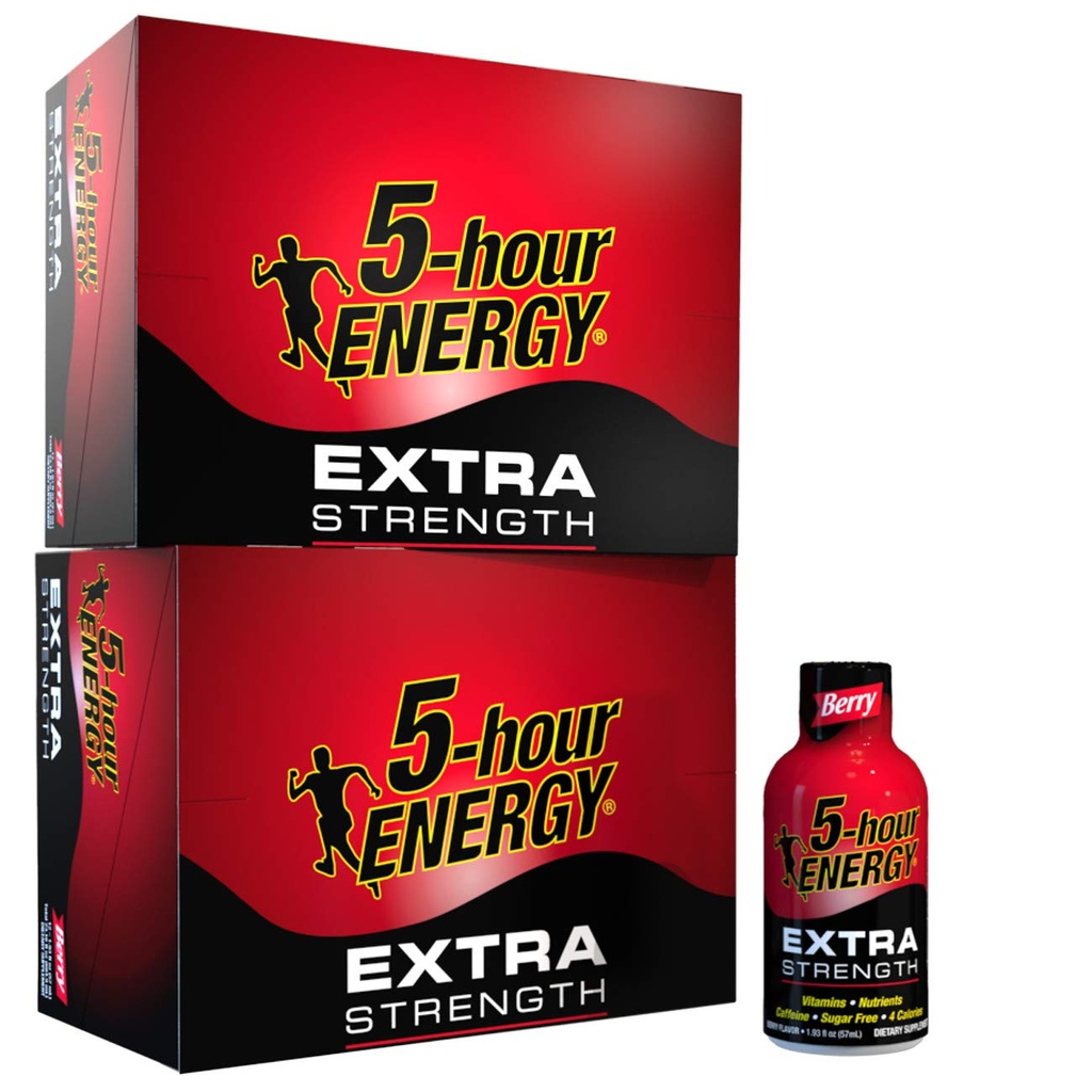 5-Hour Energy Shot, 추가 강도 베리, 1.93 온스. 24 팩