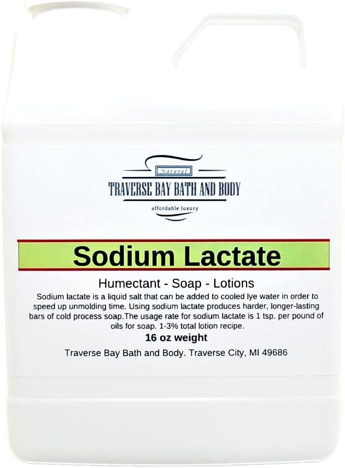 트래버스 베이 욕조와 바디 나트륨 젖산염, 16 oz, 안전 밀폐 용기. 60 % 농도 USP 미국 천연 보존제