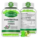 2 팩 유기 Valerian 뿌리 Gummies, Relaxation & Mood 지원을 위한 초본 보충교재, 성인을 위한 Melatonin 없는 수면 Gummies, Vegan, 비 GMO, Apple 풍미, 120 조사