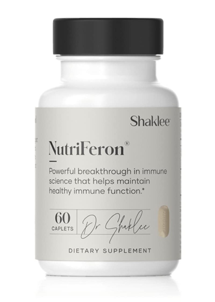Shaklee - NutriFeron® Immune-Boosting Botanical Blend - Renowned Immunologist의 개발 - Interferon-Boosting Ingredients의 건강한 면역 기능을 촉진 - 아연을 함유 - 60 Caplets