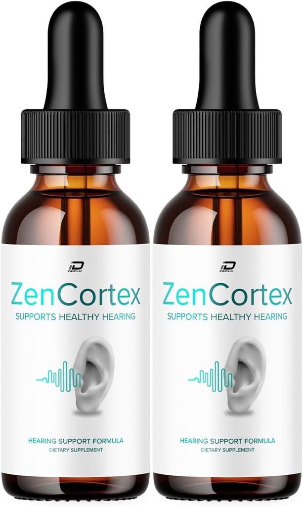 ZenCortex Tinnitus Ear Drops - ZenCortex 24, Zen Cortex Liquid Drops, ZenCortex 리뷰, 귀 구호를위한 ZenCortex 드롭 (2 팩 - 2 개월 공급)