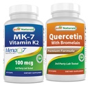Bromelain를 가진 제일 자연적인 MK-7 100 mcg & Quercetin