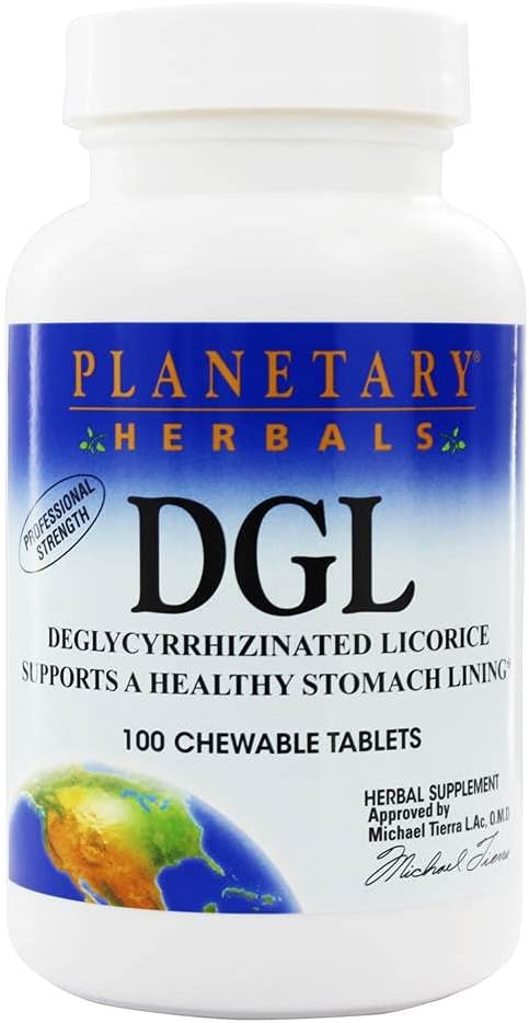 행성 허브 DGL Licorice, 100 정제