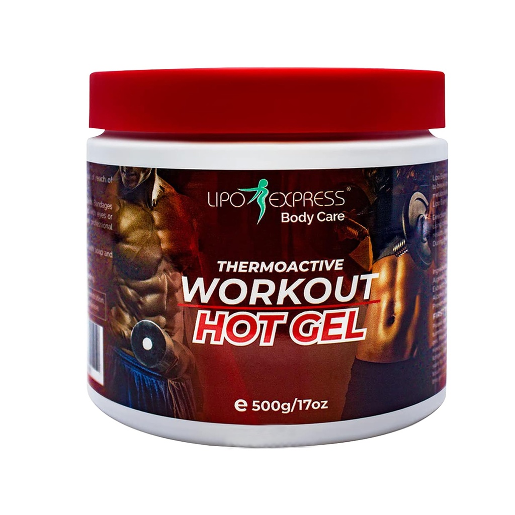 운동 강화 지방 연소 뜨거운 젤 by LipoExpress 17 Oz - 최고의 핫 젤 크림. 운동 및 체중 감량을위한 완벽한. Thermoactive Hot Gel - 근육 완화 및 마사지에도 좋습니다.
