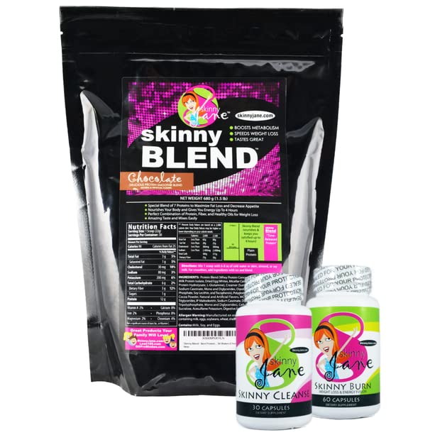 Best Weight Loss Kit, Quick Slim Kit, Diet Kit, Women, Appetite Suppressant Fat Burner Diet Pills, Cleanse 및 Detox, 빠른 체중 감소, Jane - Chocolate을위한 최고의 타스팅 단백질 쉐이크