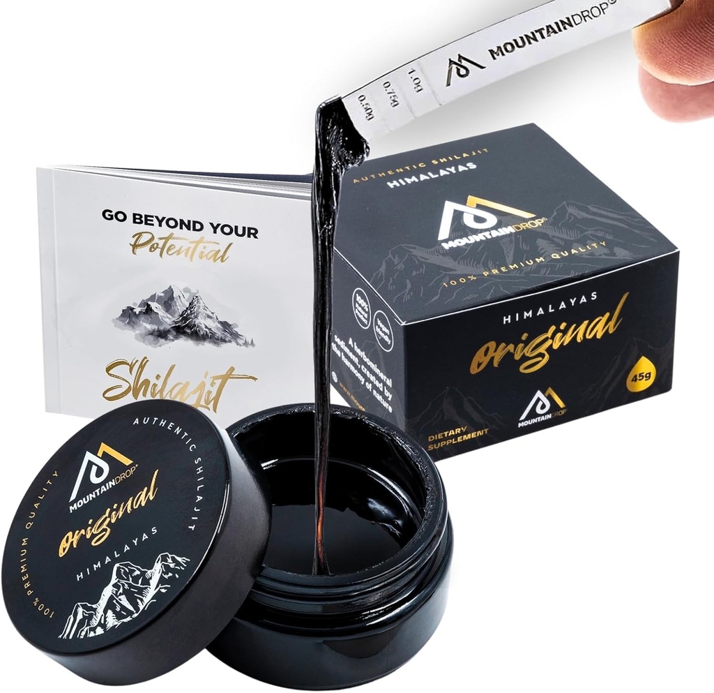 Shilajit Original Himalayas, 45 g, 자연적인 순수한 Shilajit with Fulvic Acid & Humic Acid from The Himalayas, Hand Harvested & Cleaned.