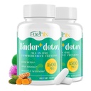 15in-1 Detox Binder, 활성화된 숯, 비석 & 벤토나이트 찰흙, 클로렐라, 1500 MG Detox 보충교재 최대 흡수제, 간장 소화기 Detox Cleanse, 180의 채식주의자 캡슐