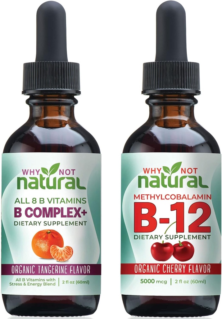 왜 자연 B Complex 및 B12 에너지 용 액체 드롭