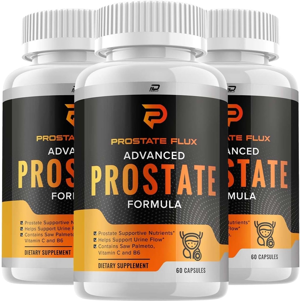 ProstateFlux Advanced Formula Capsules, ProstateFlux Wellness Formula, Normal Bladder 및 Functions의 완전한 지원, Prostate Flux 리뷰 (3 팩 - 180 캡슐)