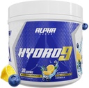 Alpha Supps Hydro 9 Aminos | EAA + Hydration Formula | BCAAs & Electrolytes 30 서빙이있는 필수 아미노산 EAAs 분말 - 블루 베리 Lemonade