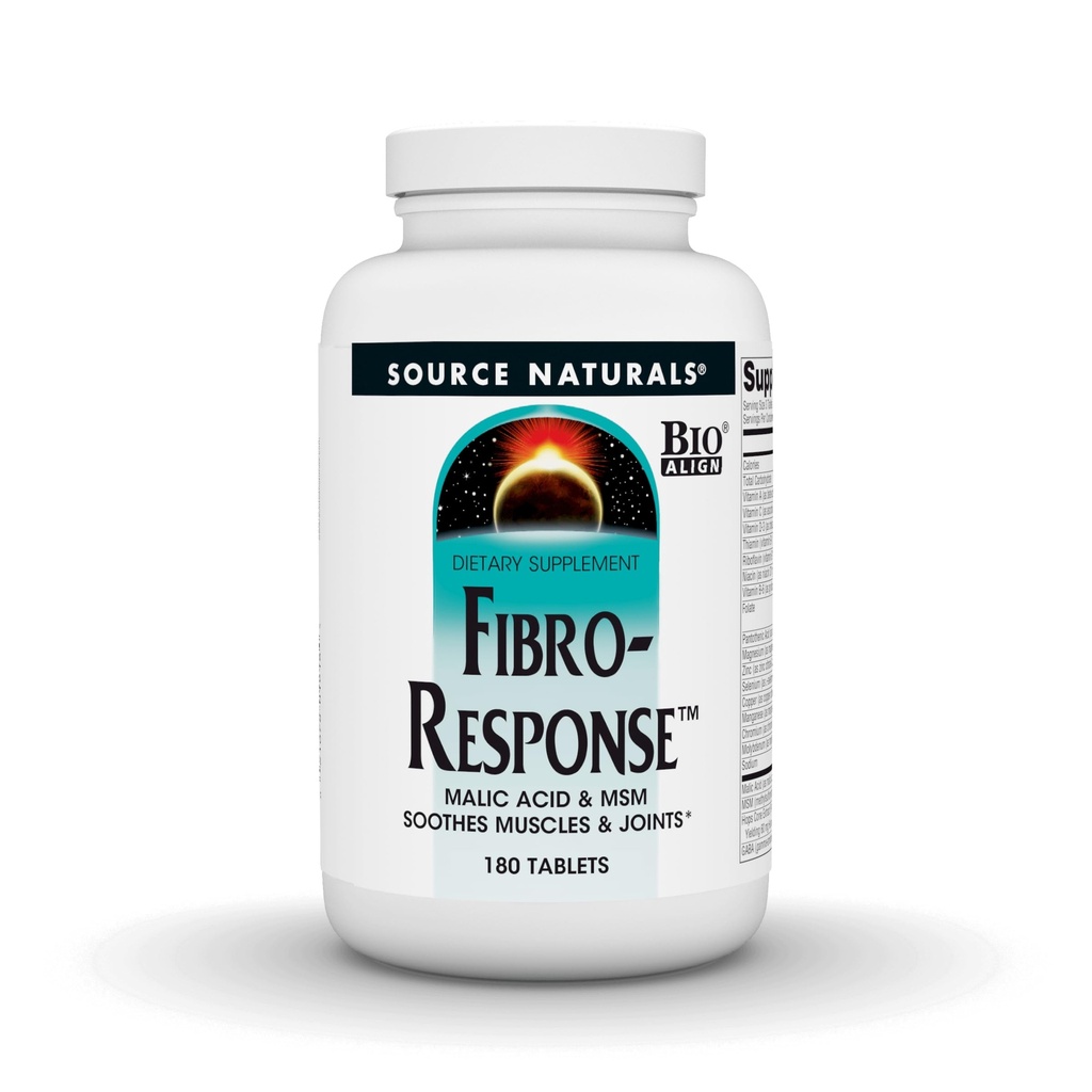 Source Naturals Fibro-Response Bio-Aligned Malic Acid & MSM,180 정제