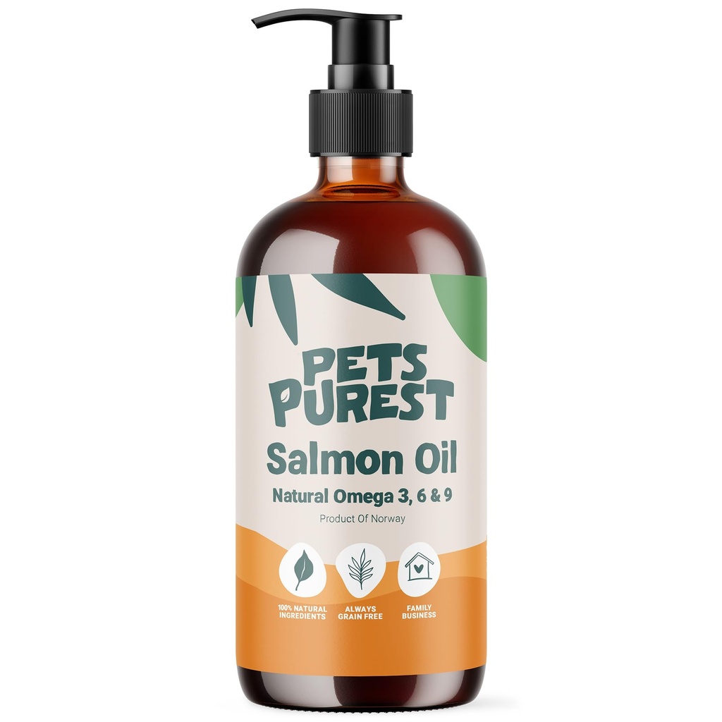 애완 동물 개, 고양이, 말, 페렛 & 애완 동물을 위한 가장 순수한 연어 기름 - 32 Fl Oz 100% 순수한 프리미엄 음식 급료 - 자연적인 Omega 3, 6 & 9 보충교재 - 외투, 피부, 합동 및 두뇌 건강을 승진시킵니다