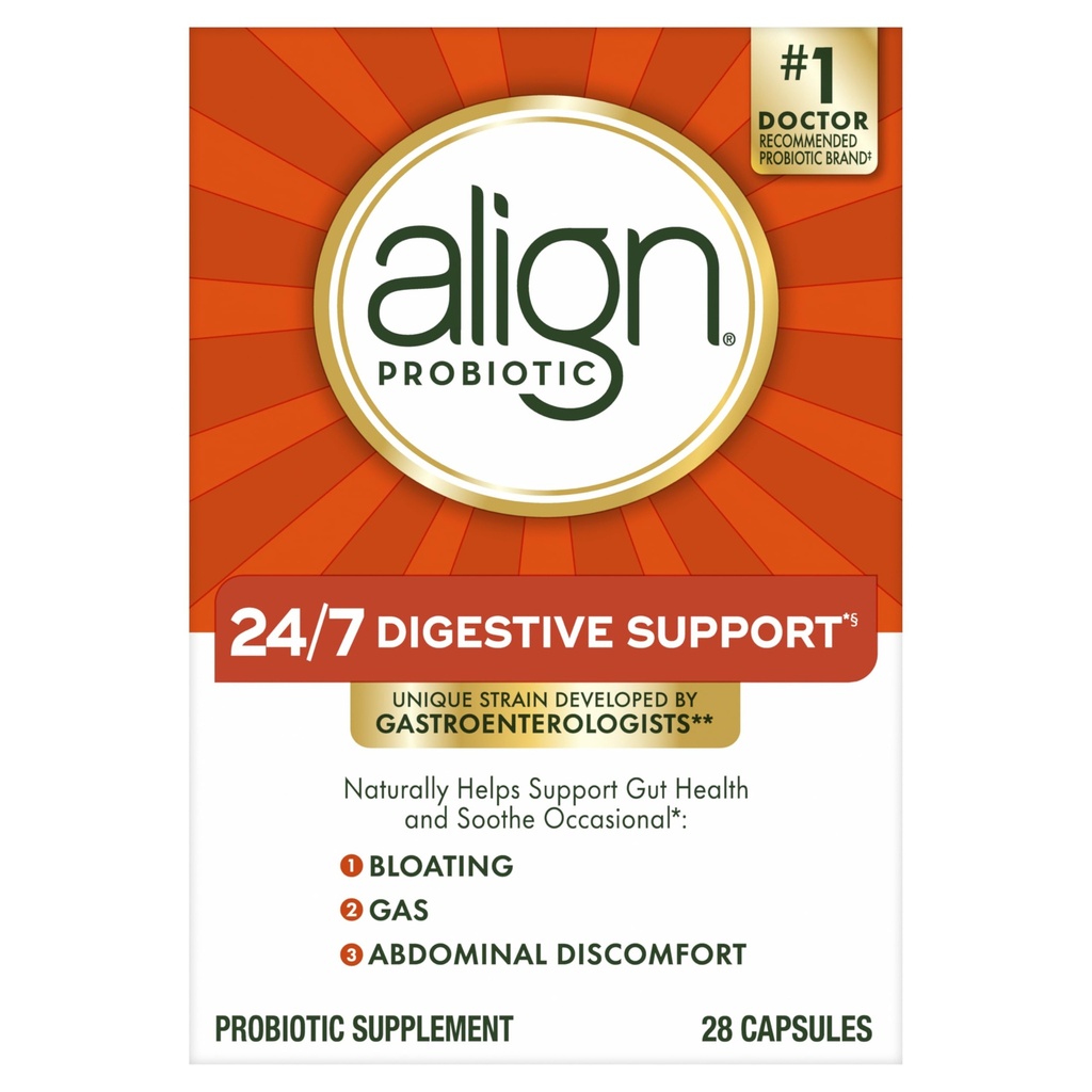 Align Probiotic, 여성 및 남성을위한 Probiotics, Digestive Health *에 대한 매일 Probiotic 보충, #1 의사와 Gastroenterologists‡에 의해 추천 된 Probiotics, 28 캡슐