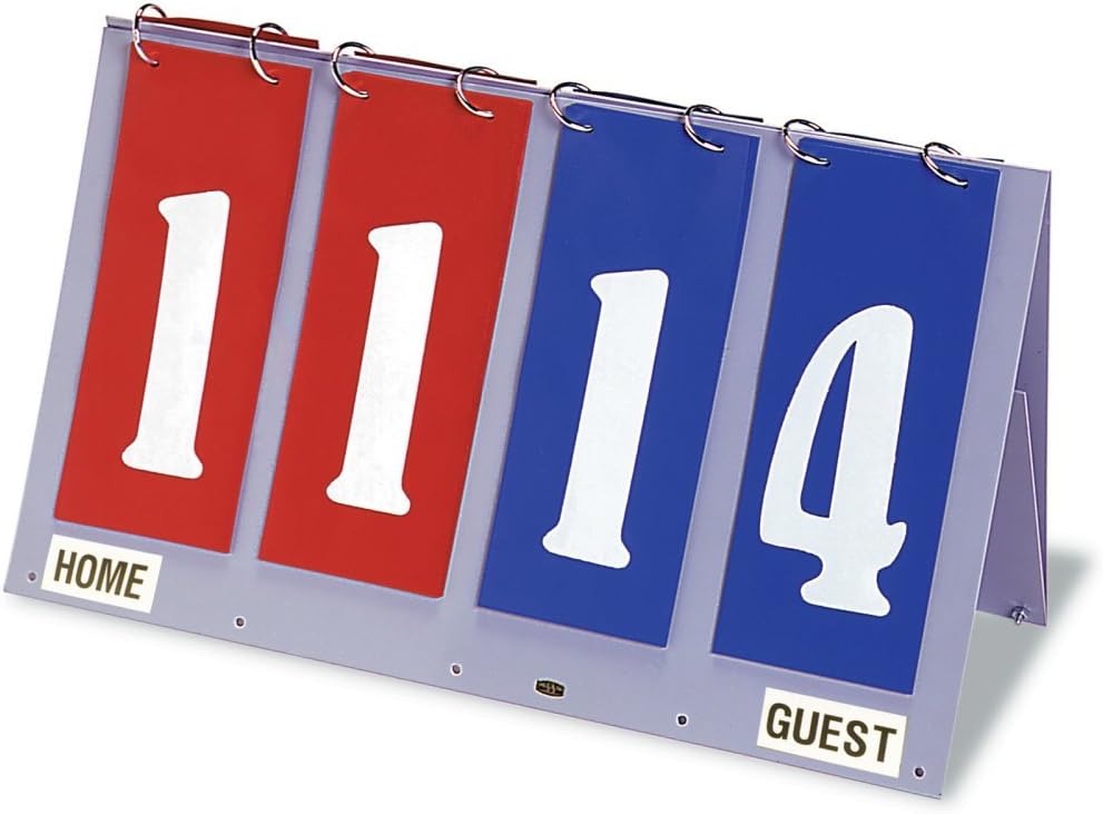 Tandem Sport 2 Digit Score Keeper - 배구, 농구, 야구 및 축구 점수 플립퍼 - Tabletop Easy Flip Scoreboard