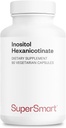 Supersmart - Inositol Hexanicotinate 하루 1500mg (고 강도 Niacin Flush 무료) - 향상된 비타민 B3 보충 | Non-GMO 및 글루텐 무료 - 90 채식 캡슐