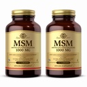 Solgar MSM 1000 mg - 120의 정제, 2의 팩 - 합동 & 연결 조직 - 비 GMO, 채식주의자, 글루텐 자유로운, 낙농장 자유로운, 고약 - 240 총 서빙