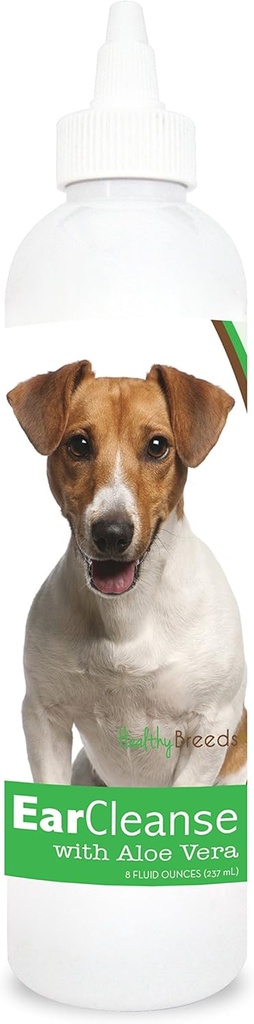 건강한 Breeds Jack Russell Terrier Ear Cleanse 와 Aloe Vera Cucumber Melon 8 온스