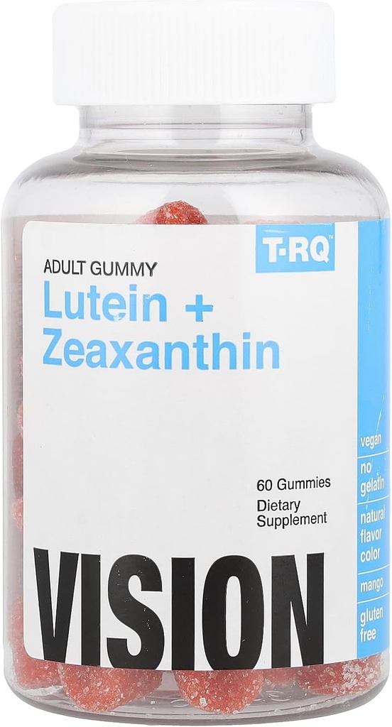 TRQ Lutein + Zeaxanthin 거미 (식 보충교재), 자연적인 망고, 붉은, 60 조사