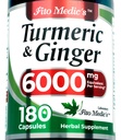 FITO MEDIC의 실험실 | 심황과 생강 | 6000 mg | 180 Cap | 매우 높은 흡수, s.