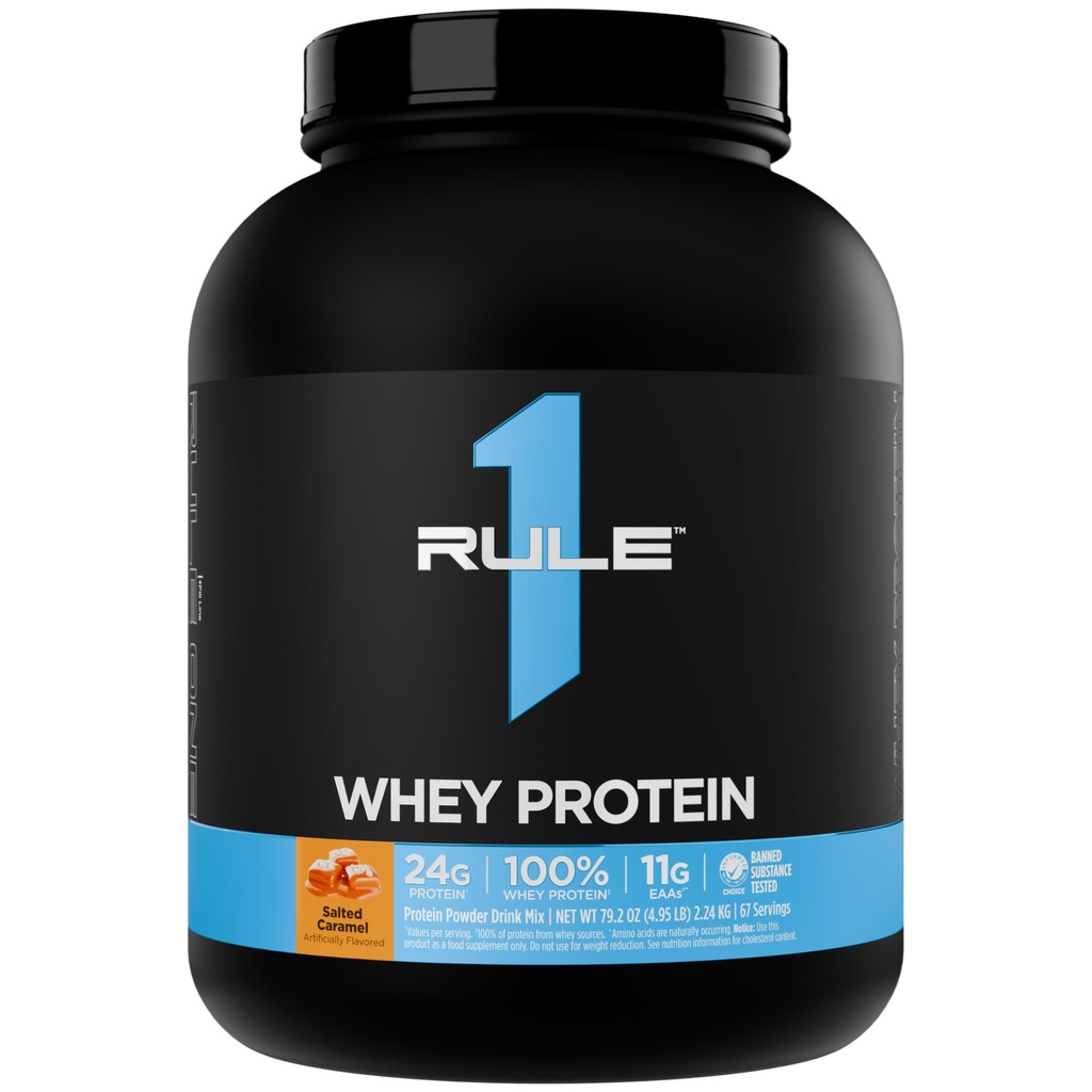 규칙 1 Whey Protein - 24g 자연적인 Occurring EAAs 및 운동 회복 또는 언제든지 사용 (5 파운드 *, 소금에 절인 Carmel)를 가진 All-Whey 근원에서 빠른 행동 단백질