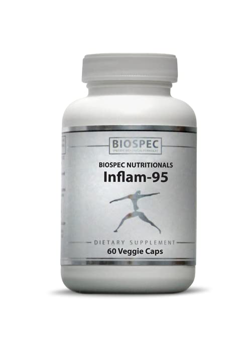 Inflam-95 - 생강 뿌리 추출물 2,000 mg, Curcumin 뿌리 추출물, Boswellia Serrata 추출물, Nettle 잎 추출물, Bioperine - 건강한 염증 응답 * 지원