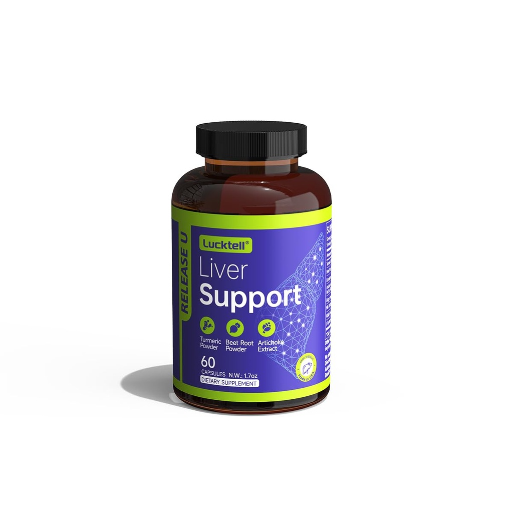 Liver Support Supplement – Liver Cleanse Detox & Repair with Milk Thistle, Turmeric, Dandelion & Artichoke Support | 7-in-1 Herbal Formula Protect Liver | 60 캡슐, 30일 공급, 미국