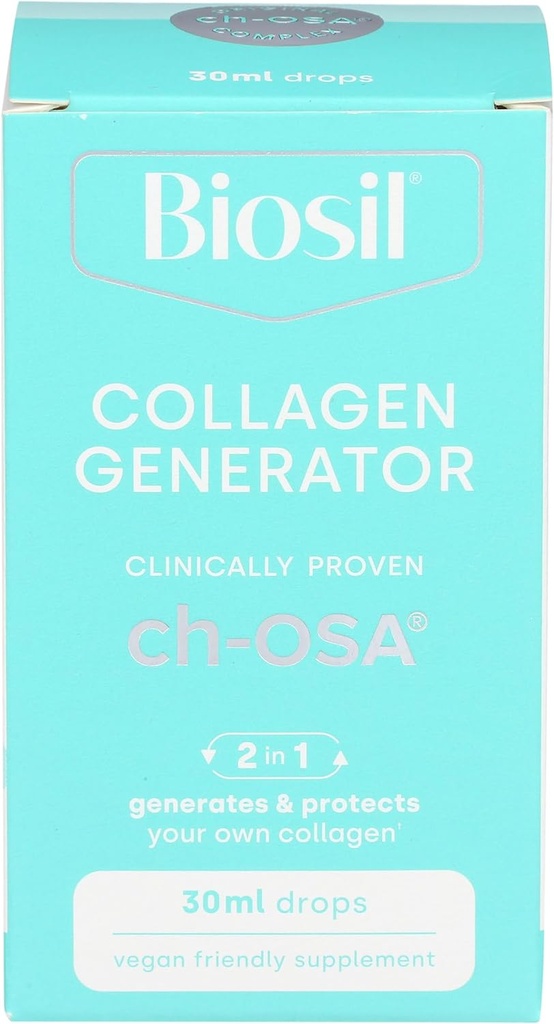 BioSil by Natural Factors, Beauty, Bones, Joints Liquid, 건강한 모발, 피부 및 손톱, Vegan Collagen, Elastin 및 Keratin 생성기, 1 Oz