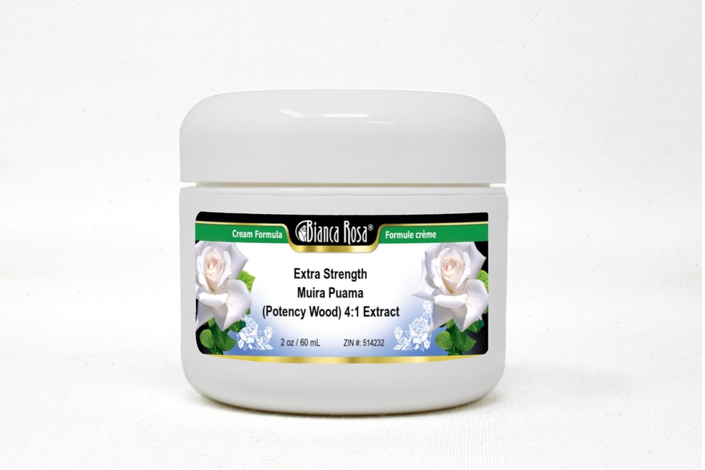 Bianca Rosa 추가 강도 Muira Puama (Potency Wood) 4 : 1 추출물 크림 (2 oz, ZIN : 514232)