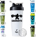 Forza Sports Blender Bottle x 클래식 28 온스. 셰이커 - Sasquats - 검정