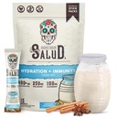 Salud 2-in-1 Hydration Packets + Immunity Electrolytes Powder, Horchata - Agua Fresca 음료 혼합, Elderberry, Dairy & Soy Free, Non-GMO, Gluten Free, Vegan, Low Calorie, 1g Sugar (15 서빙)