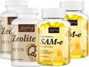 Zeolite Detox 캡슐 (2 팩) + SAM-e Gummies (2 팩)