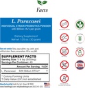 Lactobacillus Paracasei Probiotic Powder 400 Billion cfu's | 미국에서 제작 | 첨가물 없음 | 제조업체의 직접 | 제3자 스토리지 | 면역 지원 | L. Paracasei | 30 그램 (1.05 Oz)