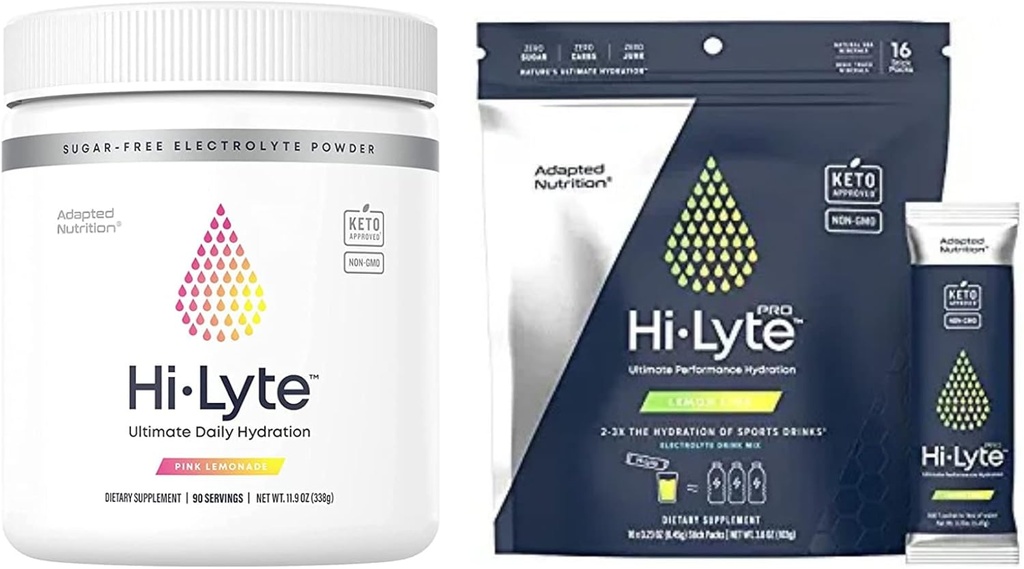 Hi-Lyte Pro Hydration Packets, 16 개인 음료 팩 | 오렌지 | Keto K1000 Electrolyte Powder | 히드라이즈 수플 믹스 | 생 미네랄
