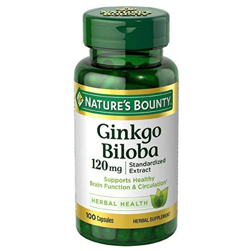 자연의 Bounty Ginkgo Biloba 120 mg 100 ea (포장 4)