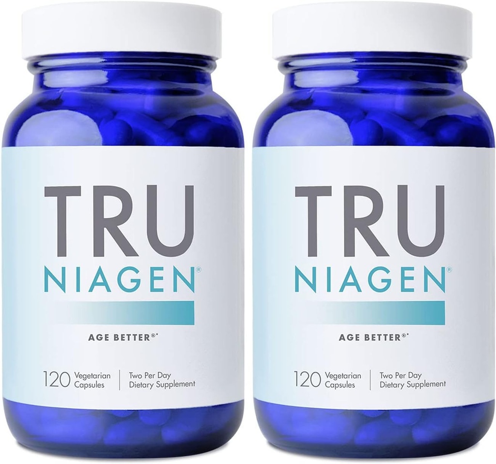 TRU NIAGEN는 노화 방지와 세포 재생, Niagen, 60 300 mg의 서빙을 위한 NAD 보충교재를 특허를 얻었습니다 | 세포 에너지, 두뇌, 근육 지원 | Nicotinamide Riboside (NR) 테이크아웃 2 매일 | 2 병